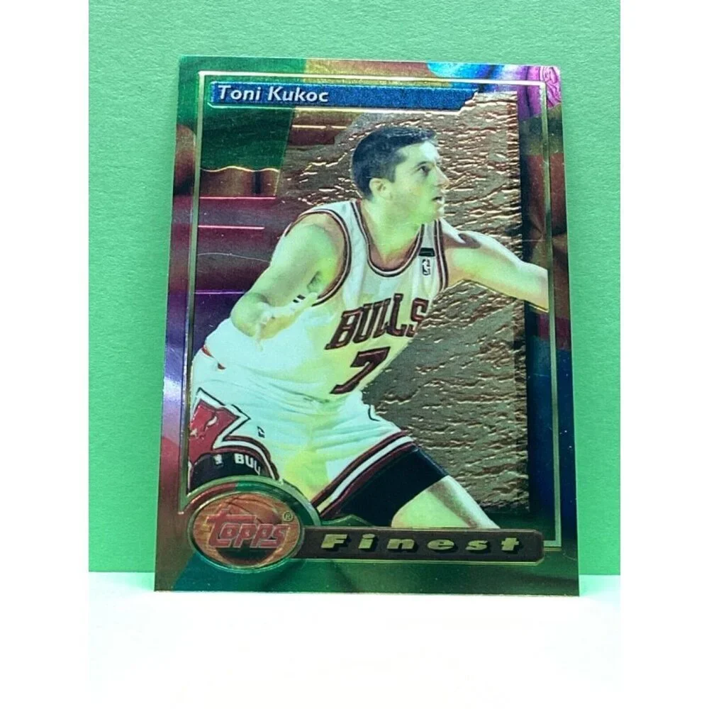 Toni Kukoc 1993 94 topps finest basketball rookie card RC BULLS